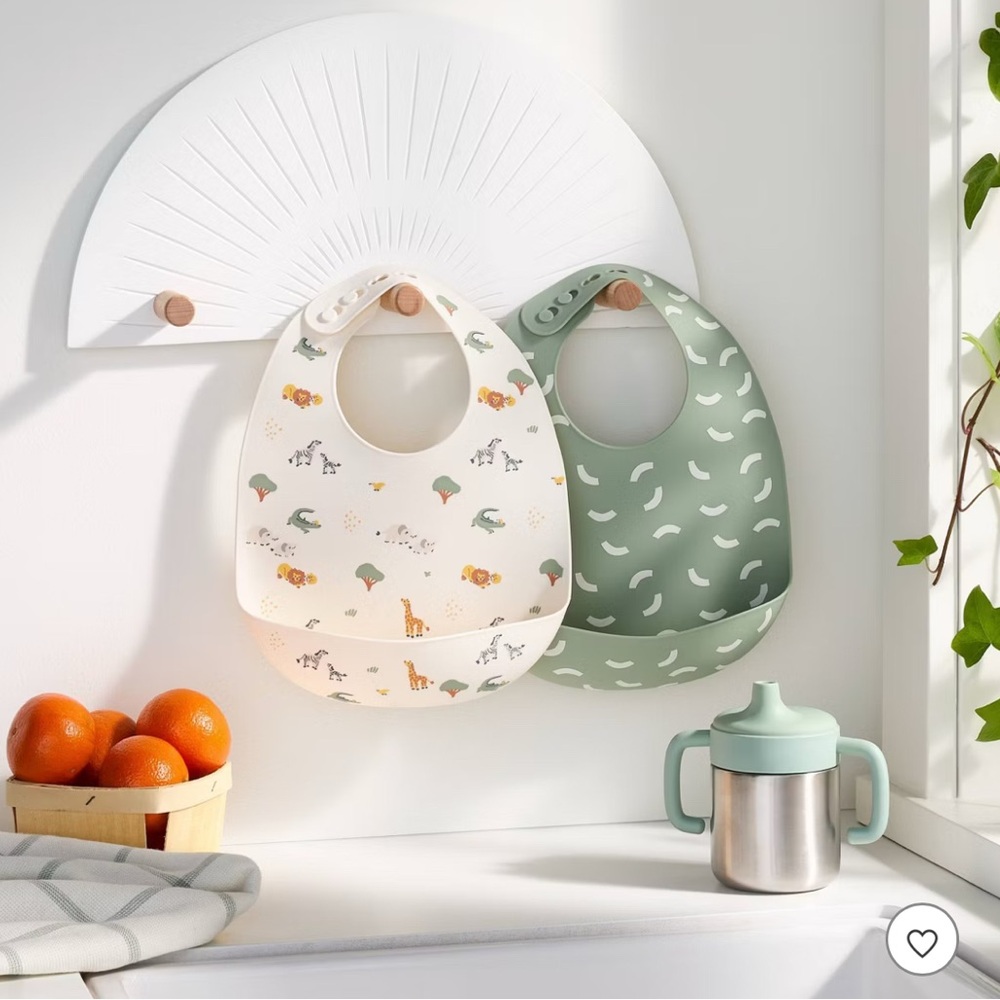 Cloud Island Safari and Sage Bib Set